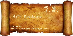 Tér Magdolna névjegykártya